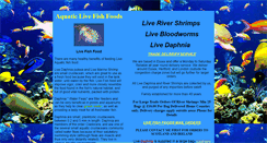 Desktop Screenshot of livefishfood.co.uk